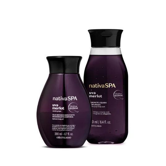 Kit Nativa SPA Uva Merlot — Óleo + Sabonete Líquido