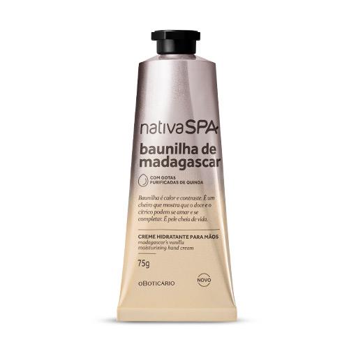 Nativa SPA Baunilha de Madagascar — Creme Hidratante para Mãos 75g